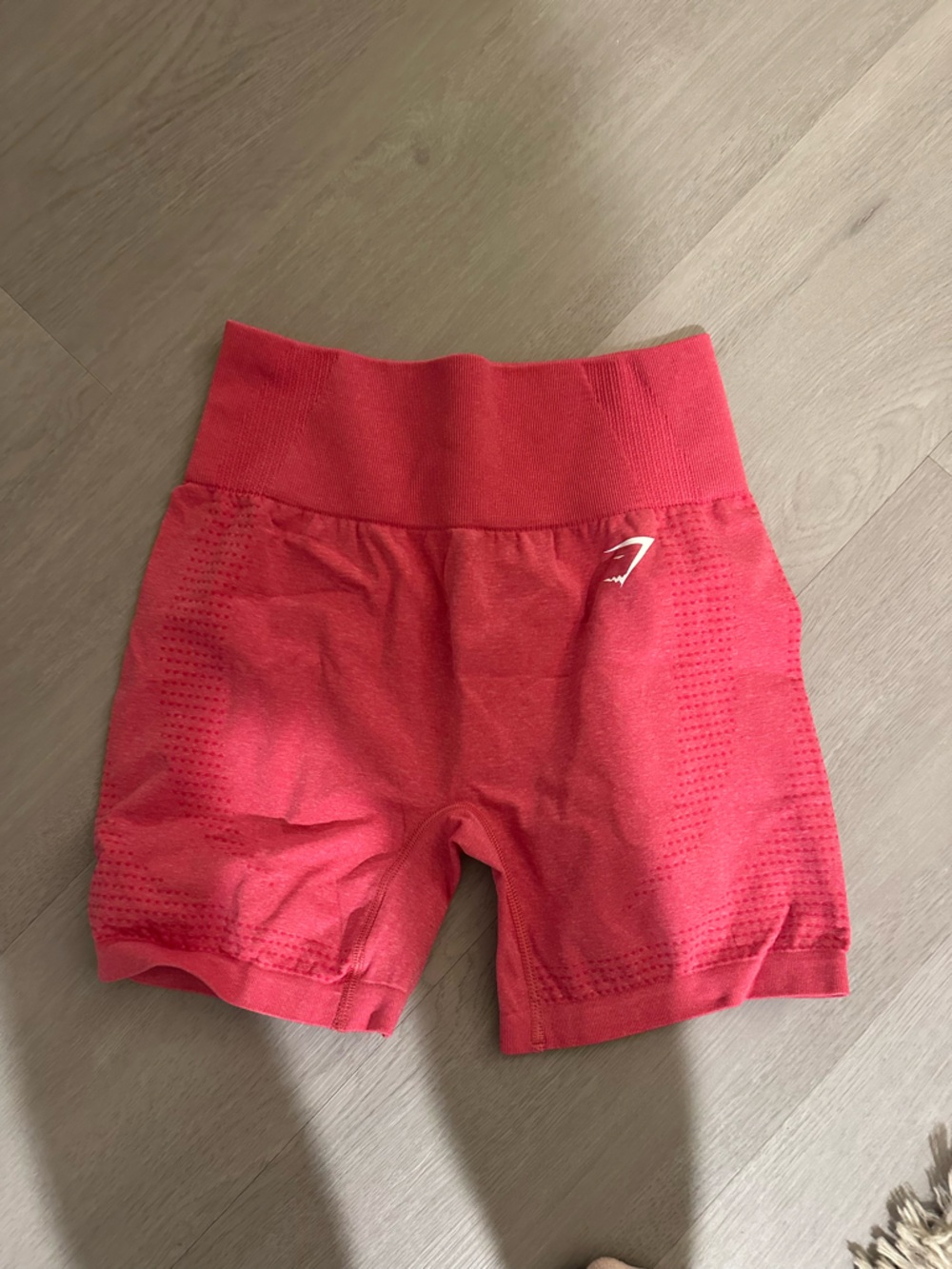 Gymshark Seamless High-Waist Bike Shorts in Coral